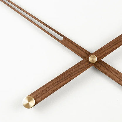 Skorter | WoodSphere - Modern gör-det-själv-väggklockmekanism med valnötsvisare