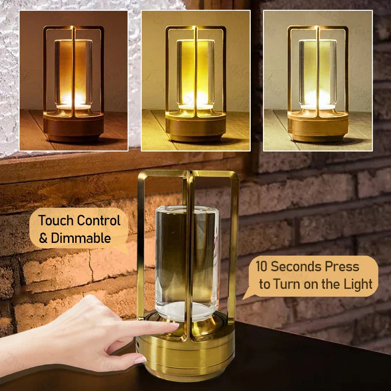 Skorter | Cordless Nordic Desk & Bedside Lamp with Touch Controls – Sleek Rechargeable LED Light for Home Décor, Living Rooms, and Skorter | Bedrooms -