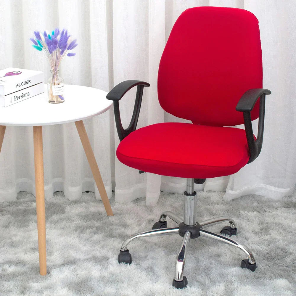 Skorter | 2-piece Split Office Rose Chair Covers