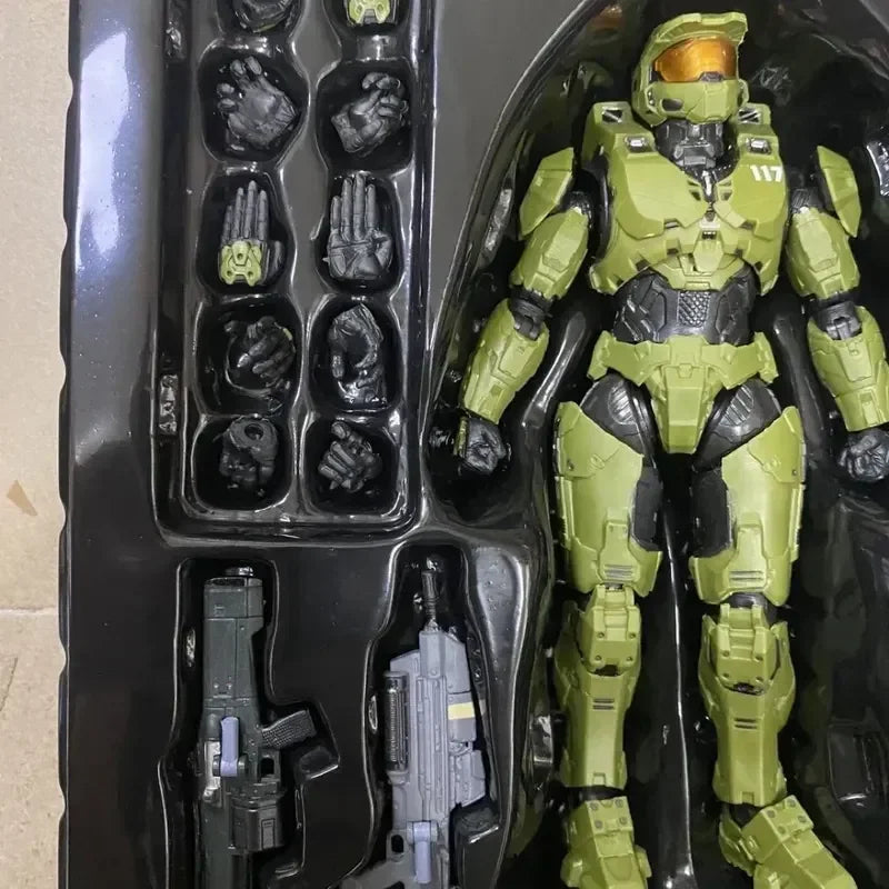Skorter | 18cm Halo Infinite Master Chief Mjolnir Mk Vi 1/12 scale 17.5cm 6" action figure Re:edit Gen.3 117 Ko's 1000 model dolls toys