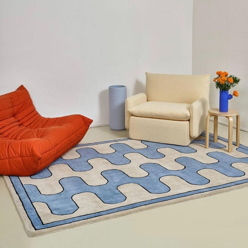 Skorter | Checkerboard Plush Bedroom Carpet