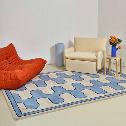 Skorter | Checkerboard Plush Bedroom Carpet