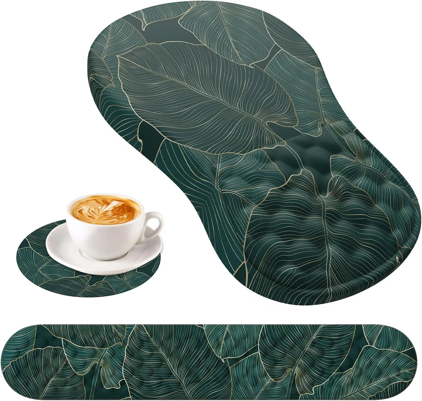 Skorter | Ergonomic Memory Foam Mouse Pad with Wrist Rest - Pain Relief Support