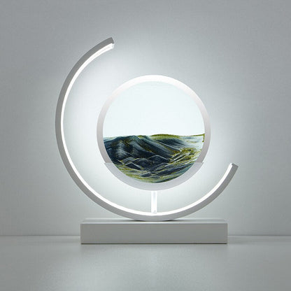 Skorter | LED Table Lamp with Moving Sand Landscape – SandLight