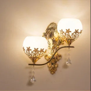 Skorter | CrystalLuxe - LED Wall Lamp Gold Bedroom & Living Room Mood Lighting