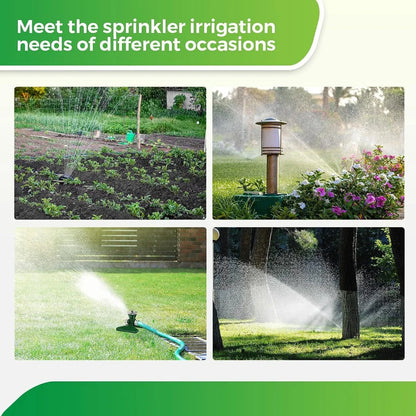 Skorter | 360-Degree Automatic Rotating Metal Lawn Sprinkler – Effective Garden Watering Spray Head