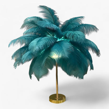 Skorter | FeatherGlow | Table lamp with touch control - LED with feathers for weddings and room decoration