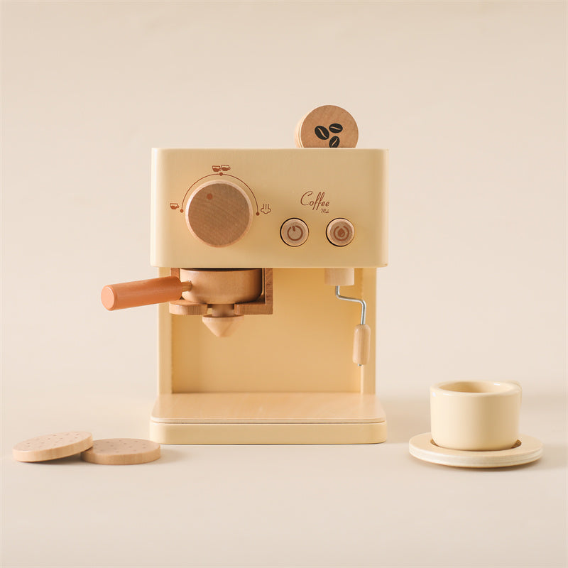 Skorter | Little Barista Wooden Coffee Machine – Educational Pretend Play Toy | for Kids Age 1+