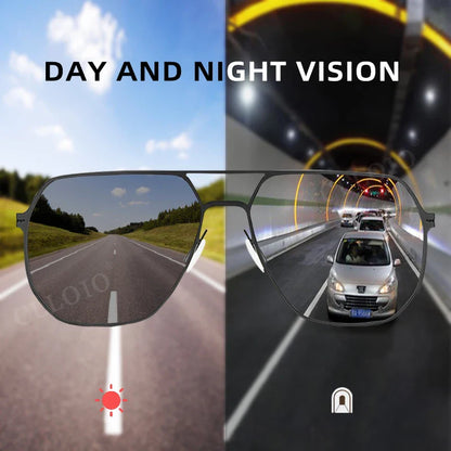 Skorter | Unisex Photochromic Polarized Sunglasses  - Anti-Glare Driving Eyewear