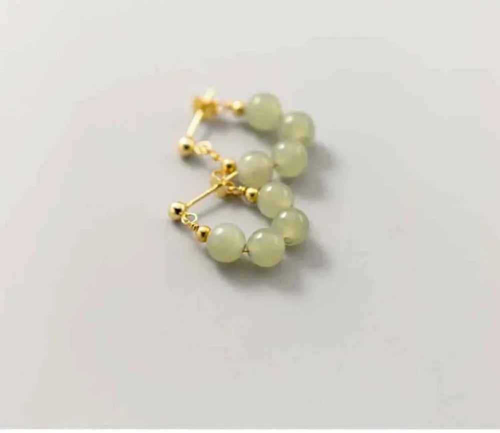 Skorter | Beaded Hoop Earrings