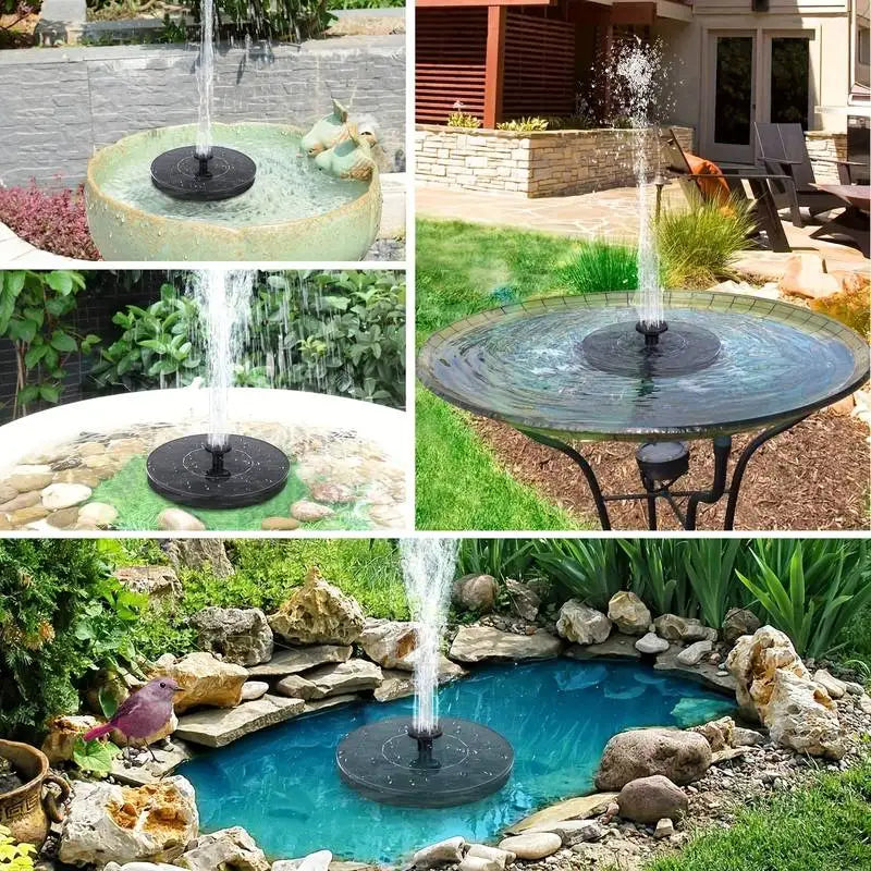 Skorter | SolarSpring Vital Solar Fountain | Floating Pond Pump | Garden Decoration | Solar Water Feature for Outdoors
