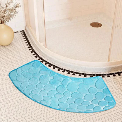 Skorter | Curved Non-Slip Bathroom Mat with Ergonomic Design