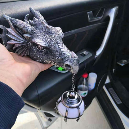 Skorter | LED Lantern with Dragon Head made of Resin for Unique Halloween Decoration