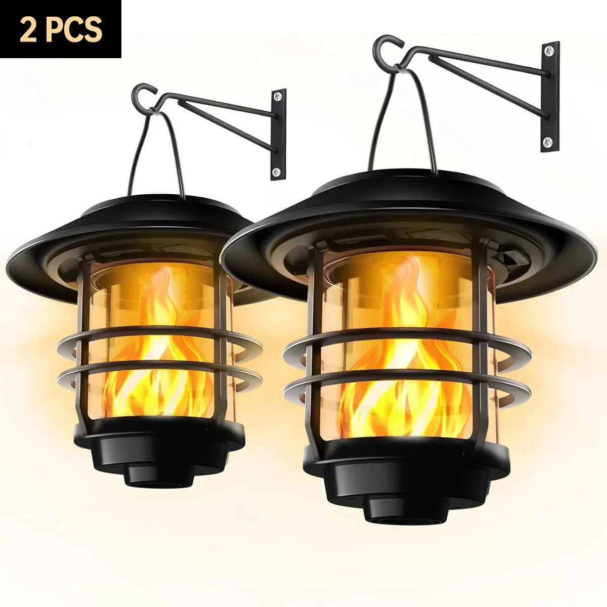 Skorter | Solar Wireless Waterproof Flickering Sun Flame Lantern Light | - WallLant