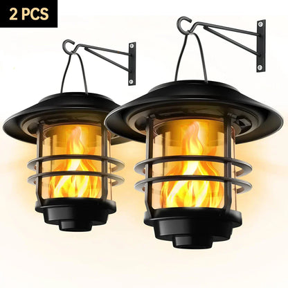 Skorter | Solar Wireless Waterproof Flickering Sun Flame Lantern Light | - WallLant