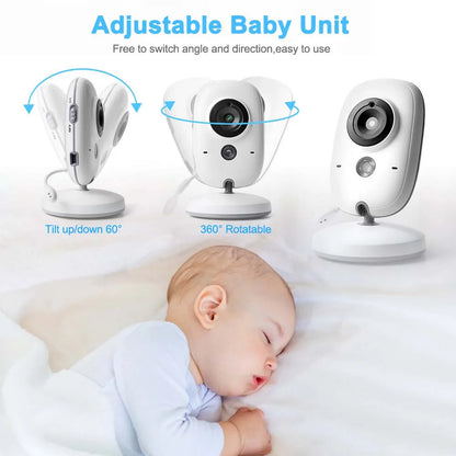 Skorter | 3.5-Inch Video Baby Monitor with Night Vision, Temperature Display and Two-Way Audio