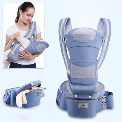 Skorter | 3-in-1 Ergonomic Baby Carrier with Storage Pouch – Soft Cotton Newborn to Toddler Carrier