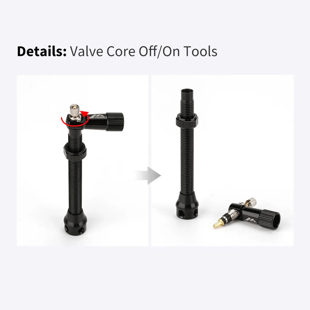 Skorter | MANA Bike Presta Valve - Aluminum Alloy Valve for Tubeless Bikes
