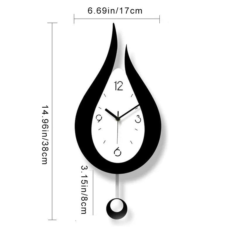 Skorter | WaterDrop - Modern Minimalist Pendant Wall Clock