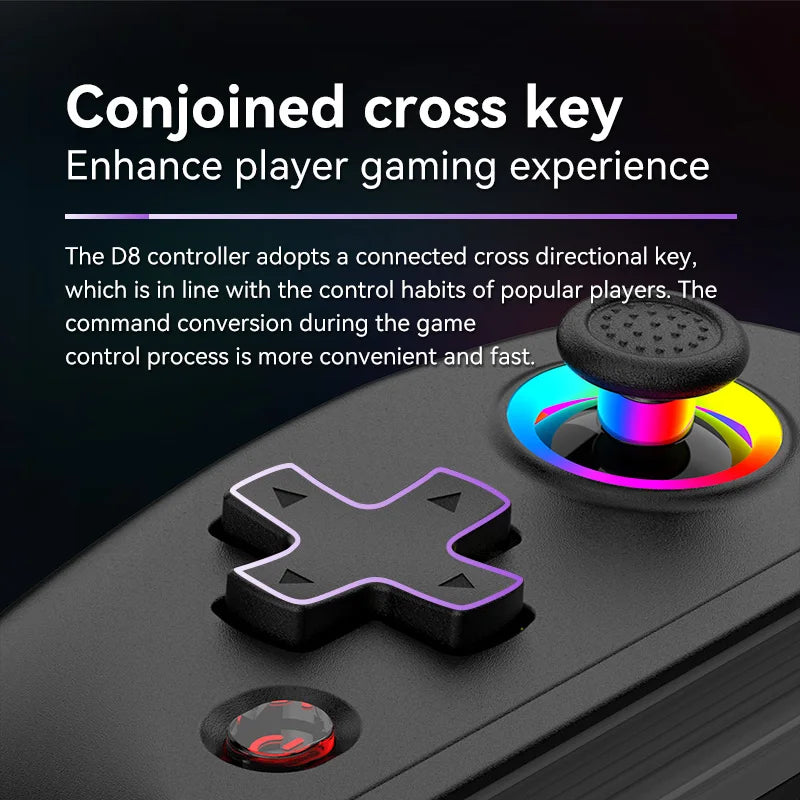 Skorter | BSP D8 RGB Wireless Tablet Controller with Bluetooth Stretching Joystick for Switch Gaming