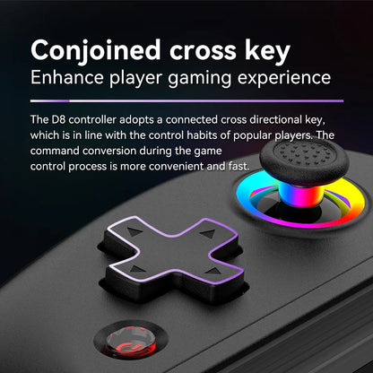 Skorter | BSP D8 RGB Wireless Tablet Controller with Bluetooth Stretching Joystick for Switch Gaming