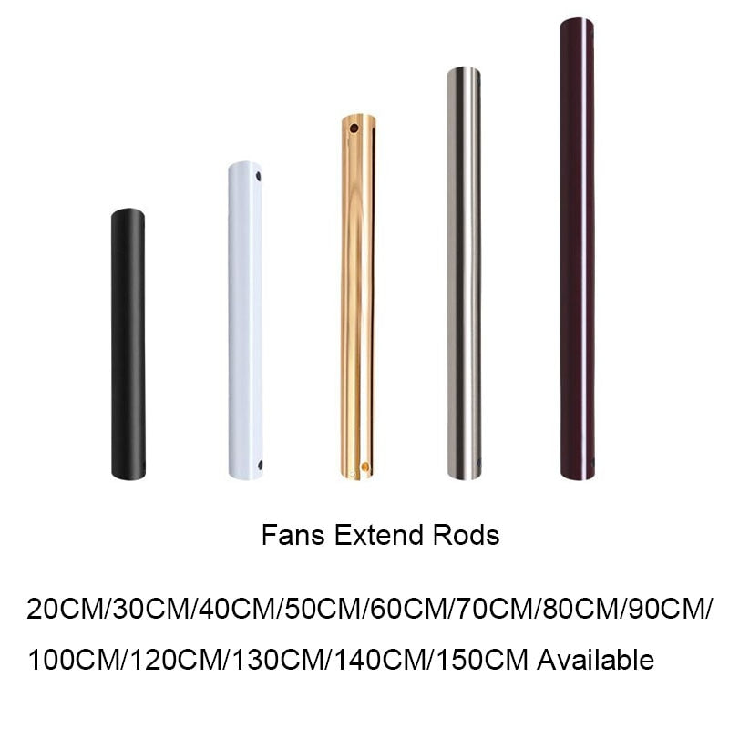 Skorter | Camrie Industrial Wood Ceiling Fan Extension Rod