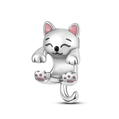 Skorter | 925 Silver Golden Leopard Charms Beads Colorful Chameleon Rhinoceros Lion Scarab Cat Pendant Compatible with Original Pandora Bracelet Jewelry