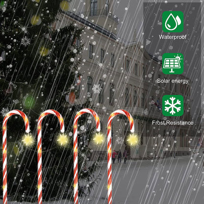 Skorter | Candy Cane Lane LED Solar Lamp