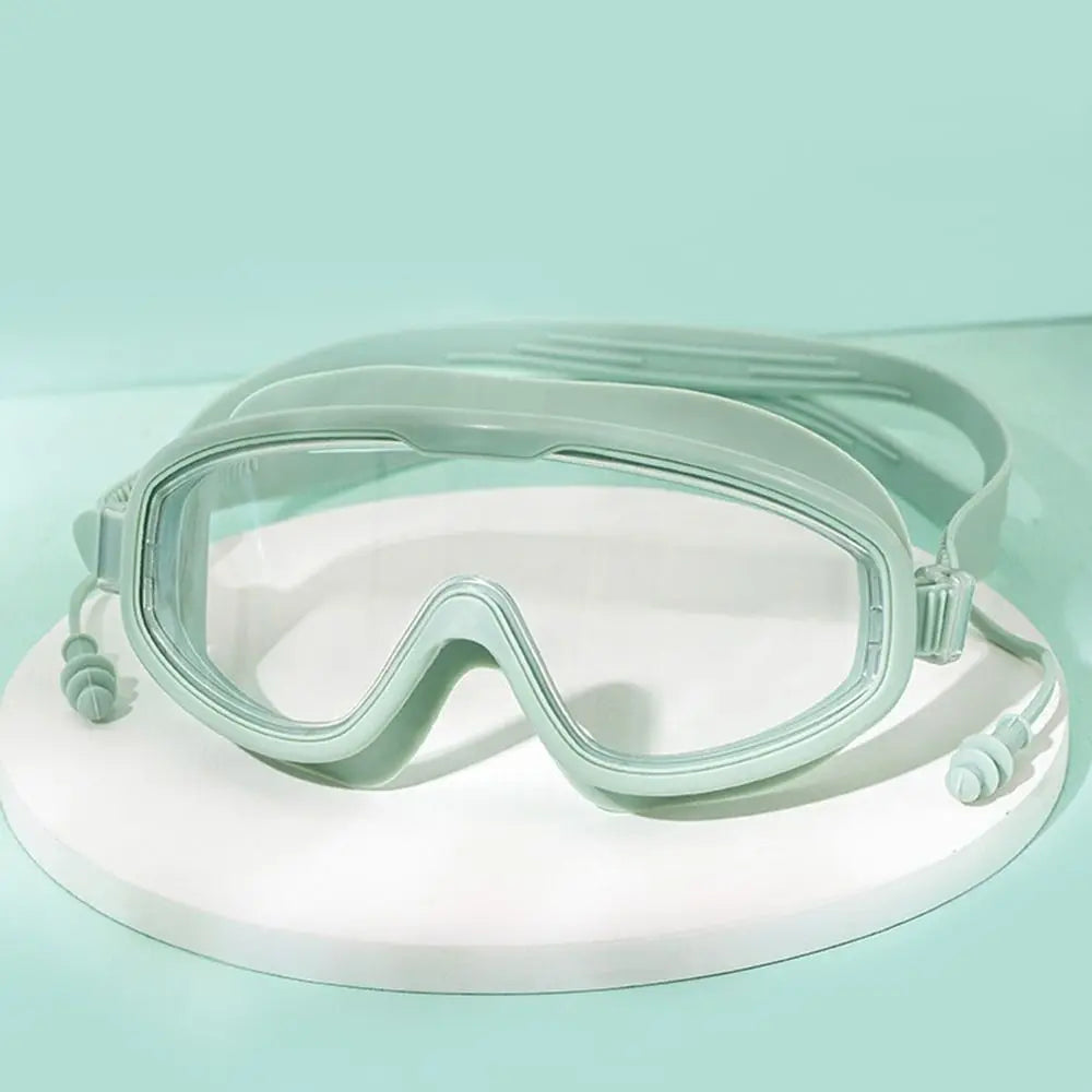 Skorter | Anti-Fog Wide View Swim Goggles with Earplugs