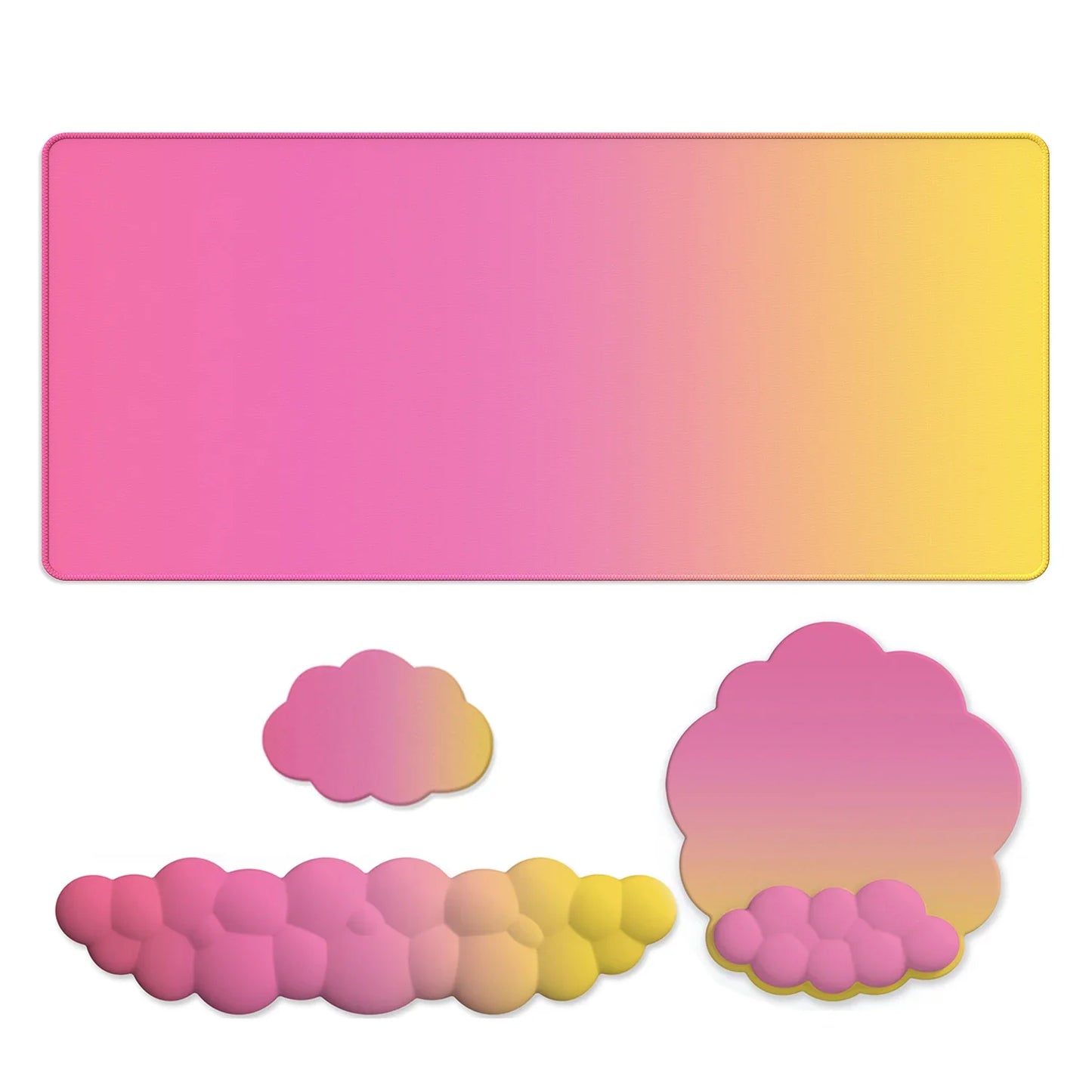 Skorter | Ergonomic Memory Foam Keyboard & Mouse Wrist Rest Set