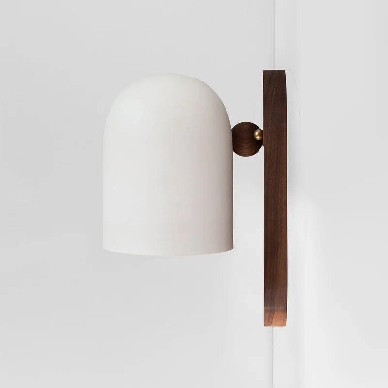 Skorter | TimberSoul – Wabi-Sabi Walnut Wall Lamp for Natural Ambience