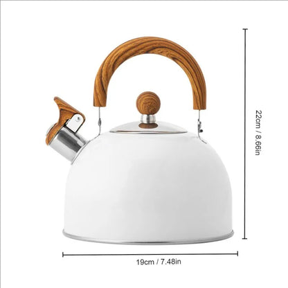 Skorter | 1 piece 2.5/3 l liter kettle made of stainless steel, thickened kettle, gas induction stove, universal kettle, kettle