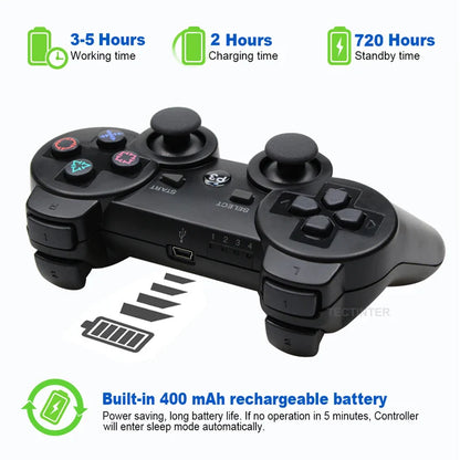 Skorter | Bluetooth Wireless Controller Gamepad Sony PS3 PlayStation 3 Joystick Console