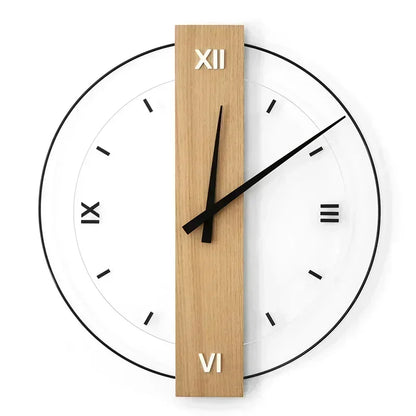 Skorter | SilentOak – Minimalist Wooden Wall Clock with Silent Movement