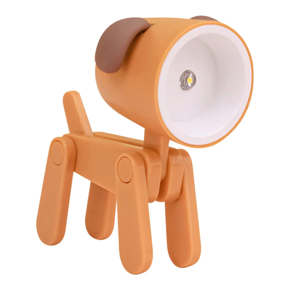 Skorter | Cute LED Night Light - Mini Dog, Deer, Dinosaur Folding Table Lamp for the Children's Room