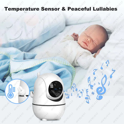 Skorter | 5-Inch HD Video Baby Monitor with Camera, PTZ Zoom and Night Vision