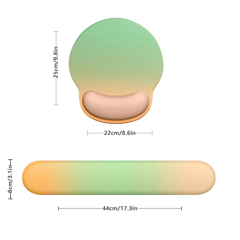 Skorter | Ergonomic Mouse Pad with Wrist Support & Anti-Slip Silicone Base