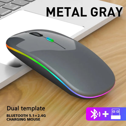 Skorter | RGB Rechargeable Bluetooth Wireless Gaming Mouse - LED Backlit