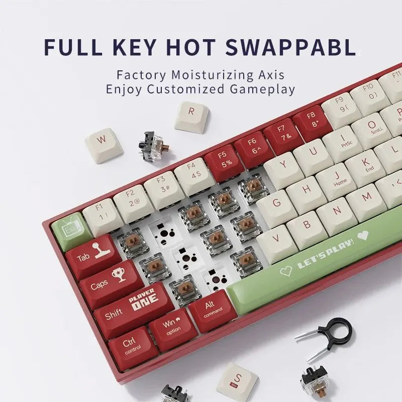 Skorter | AK680 Compact Hot Swap Mechanical Gaming Keyboard