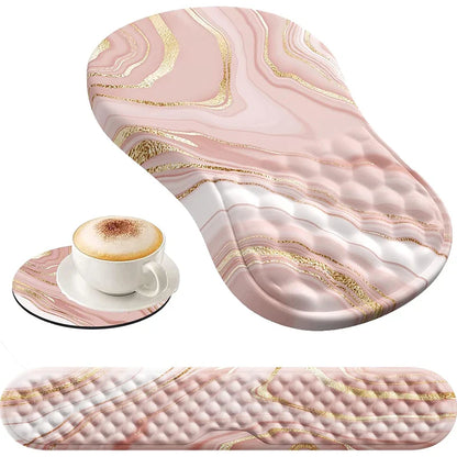 Skorter | Ergonomic Memory Foam Mouse Pad with Wrist Rest - Pain Relief Support