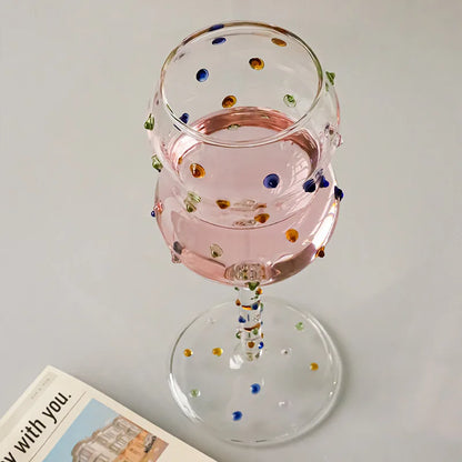 Skorter | Colorful Dots Wine Glass