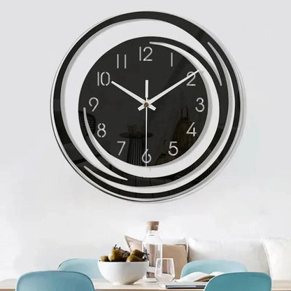 Skorter | Black Acrylic Wall Clock – Modern Scandinavian Design