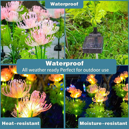 Skorter | Soft Pink Glow Solar LED Flower Garden Light