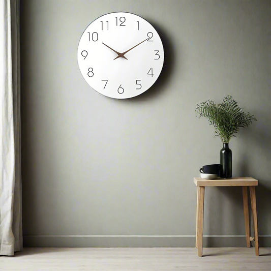 Skorter | Modern Minimalist Wall Clock - Silent Non-Ticking Design - Perfect Decor