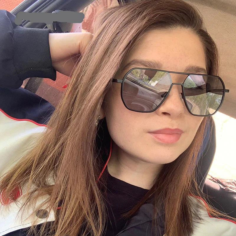 Skorter | Metal Photochromic Sunglasses UV400 Polarized Anti-Glare Chameleon Driving Shades for Men & Women
