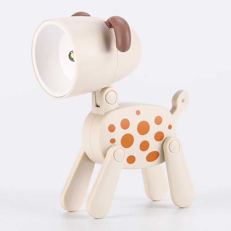 Skorter | Cute LED Night Light - Mini Dog, Deer, Dinosaur Folding Table Lamp for the Children's Room