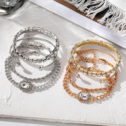 Skorter | Adjustable 4 Piece Chain Bracelets Set
