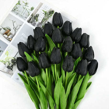 Skorter | Artificial Tulip Bouquet with Realistic Lifelike Flowers