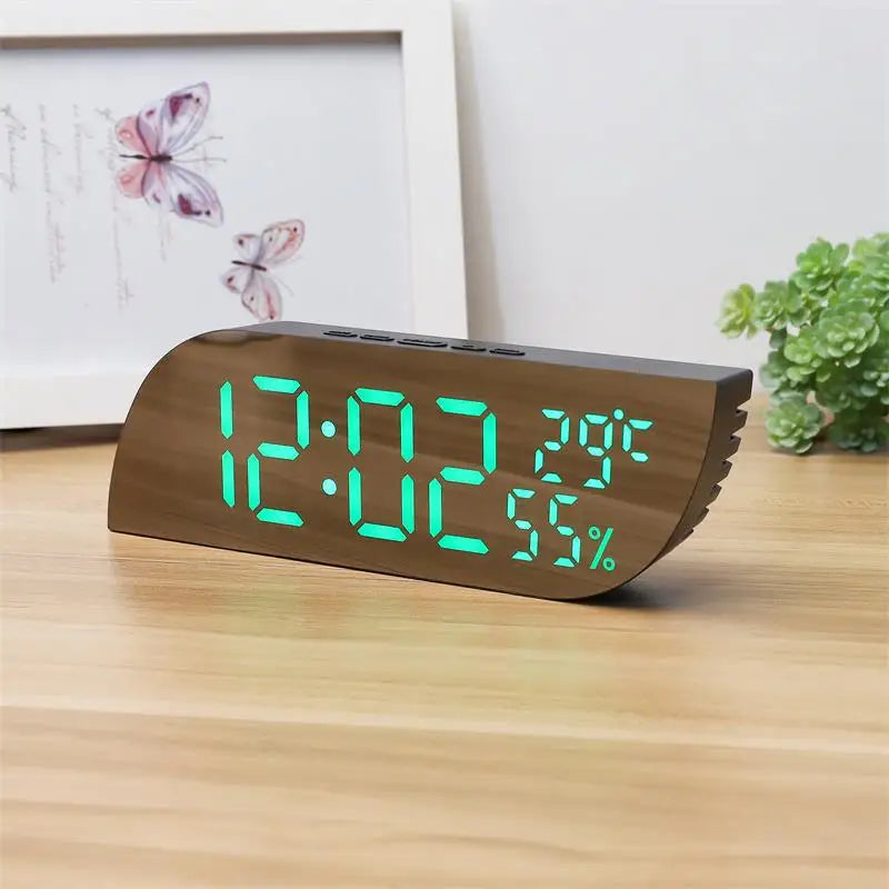 Skorter | LED Digital Alarm Clock with Dual Display & Unlimited Snooze