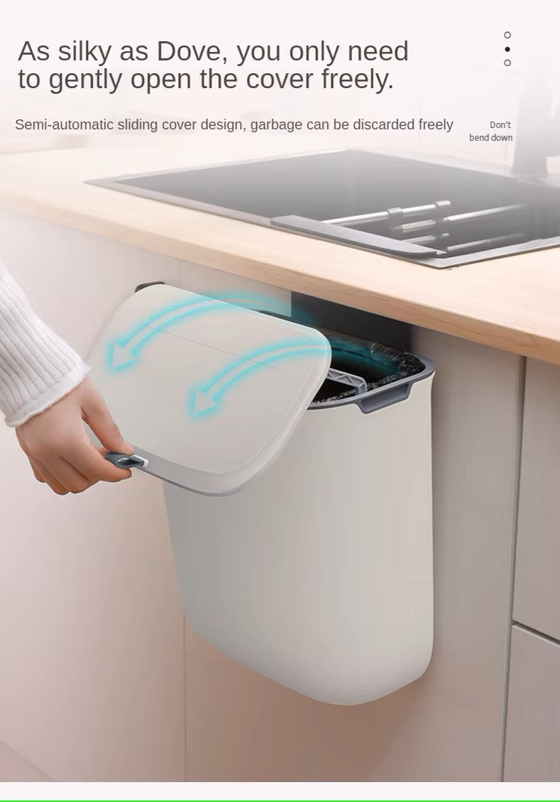 Skorter | Practical Kitchen Trash Can For Wall Mounting – Swiveling Garbage Bin For Kitchen, Bathroom And Office